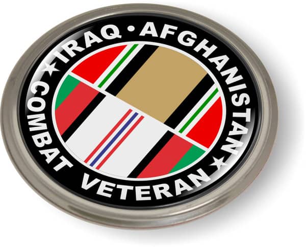 Iraq - Afghanistan Combat Veteran Emblem